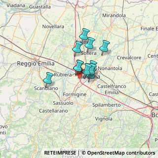 Mappa Via Cardinale Guglielmo Massaia, 41126 Modena MO, Italia (7.87727)