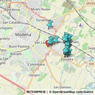 Mappa Direzionale Toscanini, 41122 Modena MO, Italia (1.50944)