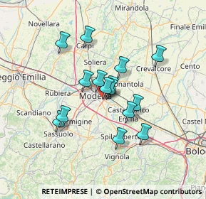 Mappa Direzionale Toscanini, 41122 Modena MO, Italia (10.844)