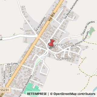 Mappa Piazza San Sebastiano, 26, 12040 Cervere, Cuneo (Piemonte)