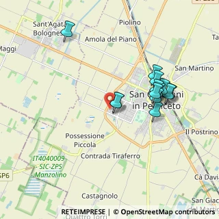 Mappa Via Alexander Fleming, 40017 San Giovanni in Persiceto BO, Italia (1.74462)