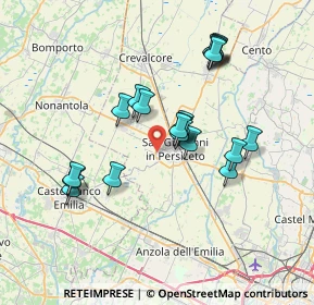 Mappa Via Alexander Fleming, 40017 San Giovanni in Persiceto BO, Italia (6.621)