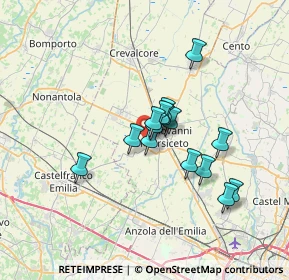 Mappa Via Alexander Fleming, 40017 San Giovanni in Persiceto BO, Italia (5.13133)
