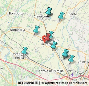 Mappa Via Alexander Fleming, 40017 San Giovanni in Persiceto BO, Italia (6.81857)