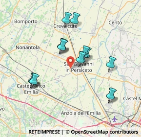 Mappa Via Alexander Fleming, 40017 San Giovanni in Persiceto BO, Italia (6.764)