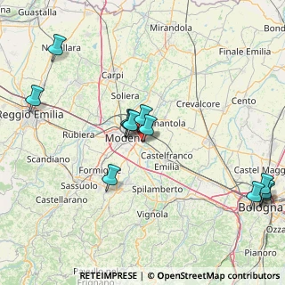 Mappa Via dei Tipografi, 41122 Modena MO, Italia (18.065)