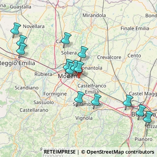 Mappa Via dei Tipografi, 41122 Modena MO, Italia (17.845)