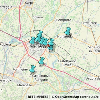 Mappa Via dei Tipografi, 41122 Modena MO, Italia (5.12667)