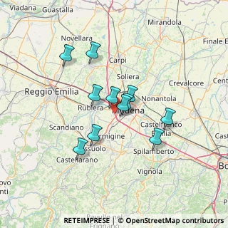 Mappa Via Cardinale Guglielmo Massaia, 41126 Cognento MO, Italia (10.83636)