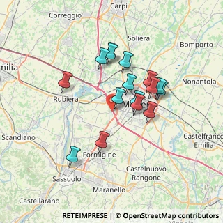 Mappa Via Cardinale Guglielmo Massaia, 41126 Cognento MO, Italia (6.0725)