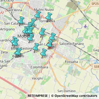 Mappa Via Emilia Est, 41125 Modena MO, Italia (2.17333)