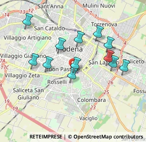 Mappa Viale P. Gobetti, 41124 Modena MO, Italia (1.75167)