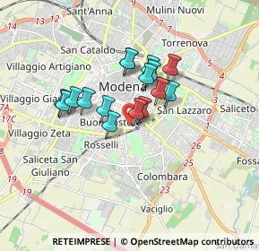 Mappa Viale P. Gobetti, 41124 Modena MO, Italia (1.26688)