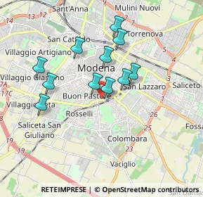 Mappa Viale P. Gobetti, 41124 Modena MO, Italia (1.56091)