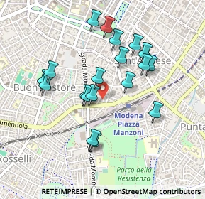 Mappa Viale P. Gobetti, 41124 Modena MO, Italia (0.4305)