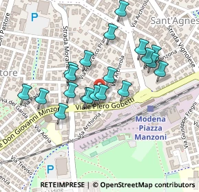 Mappa Viale P. Gobetti, 41124 Modena MO, Italia (0.2025)