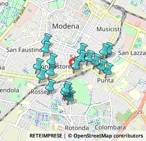 Mappa Viale P. Gobetti, 41124 Modena MO, Italia (0.7265)