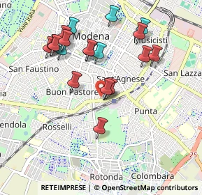 Mappa Viale P. Gobetti, 41124 Modena MO, Italia (0.9275)