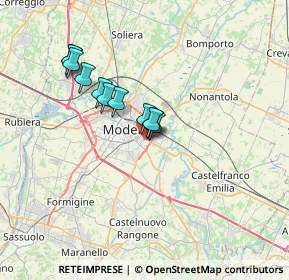 Mappa Via Mario Allegretti, 41125 Modena MO, Italia (5.33727)
