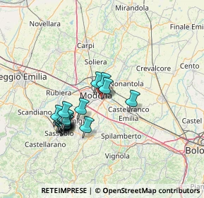 Mappa Via Mario Allegretti, 41125 Modena MO, Italia (13.383)