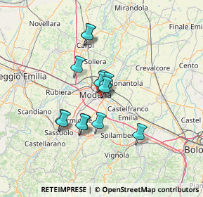 Mappa Via Mario Allegretti, 41125 Modena MO, Italia (10.76462)