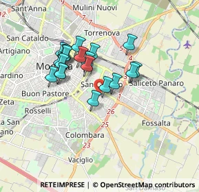 Mappa Via Mario Allegretti, 41125 Modena MO, Italia (1.4665)