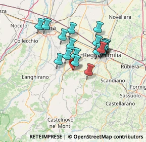 Mappa Via Antonio Allegri, 42020 Quattro Castella RE, Italia (11.6535)