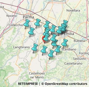 Mappa Via Antonio Allegri, 42020 Quattro Castella RE, Italia (10.0525)