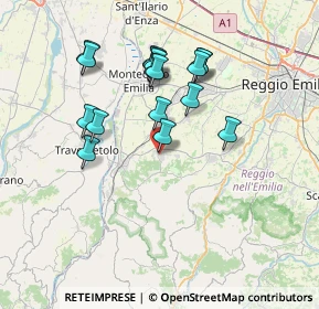 Mappa Via Antonio Allegri, 42020 Quattro Castella RE, Italia (6.76)