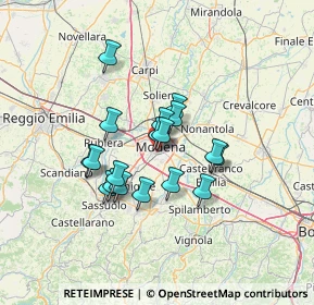 Mappa Via Niccolò dall'Arca, 41124 Modena MO, Italia (10.35556)