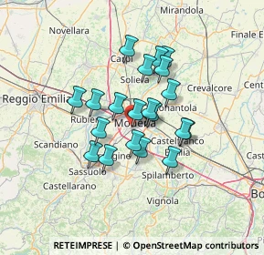 Mappa Via Niccolò dall'Arca, 41124 Modena MO, Italia (10.221)