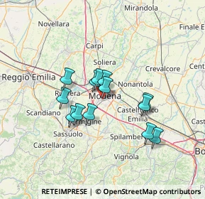 Mappa Via Niccolò dall'Arca, 41124 Modena MO, Italia (10.54385)