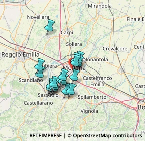 Mappa Via Niccolò dall'Arca, 41124 Modena MO, Italia (10.46526)