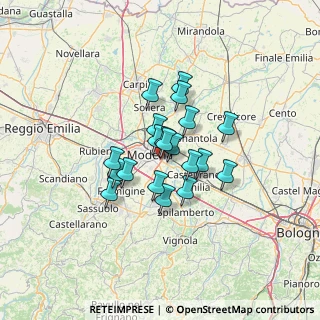 Mappa Via Geminiano Capilupi, 41122 Modena MO, Italia (8.905)