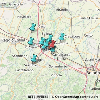 Mappa Via Geminiano Capilupi, 41122 Modena MO, Italia (7.9725)