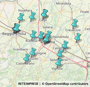 Mappa Via Alessandro Cagliostro, 41124 Modena MO, Italia (15.388)
