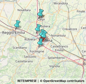 Mappa Via Alessandro Cagliostro, 41124 Modena MO, Italia (19.85636)