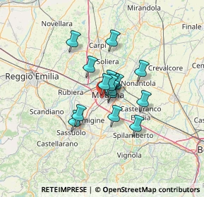 Mappa Via Alessandro Cagliostro, 41124 Modena MO, Italia (8.14375)
