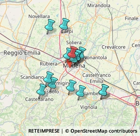 Mappa Via Alessandro Cagliostro, 41124 Modena MO, Italia (10.95667)