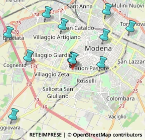 Mappa Via Giuseppe Graziosi, 41124 Modena MO, Italia (2.41636)