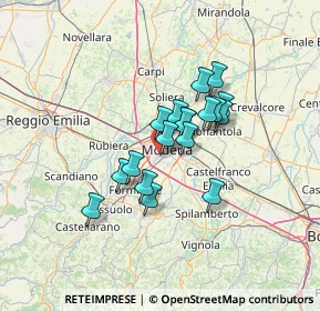 Mappa Via Giuseppe Graziosi, 41124 Modena MO, Italia (9.48111)