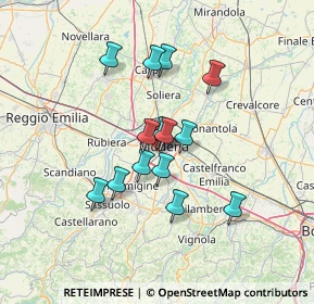 Mappa Via Giuseppe Graziosi, 41124 Modena MO, Italia (10.86)