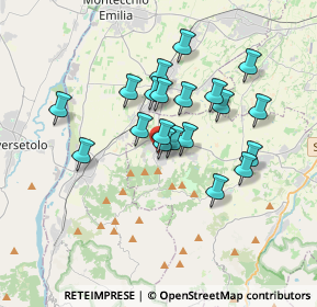 Mappa Via Roma, 42020 Quattro Castella RE, Italia (2.929)