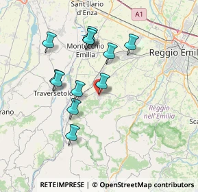 Mappa Via Roma, 42020 Quattro Castella RE, Italia (6.71)