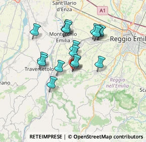 Mappa Via Roma, 42020 Quattro Castella RE, Italia (5.97588)