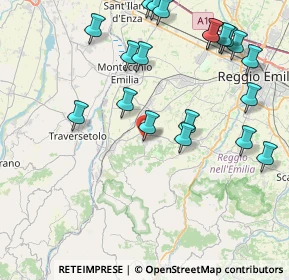 Mappa Via Roma, 42020 Quattro Castella RE, Italia (9.731)