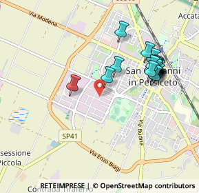 Mappa Via A. Pacinotti, 40017 San Giovanni in Persiceto BO, Italia (0.9845)