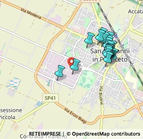 Mappa Via A. Pacinotti, 40017 San Giovanni in Persiceto BO, Italia (0.9335)