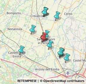 Mappa Via A. Pacinotti, 40017 San Giovanni in Persiceto BO, Italia (6.59643)