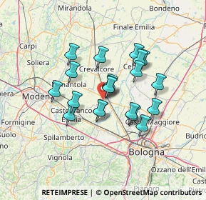 Mappa Via A. Pacinotti, 40017 San Giovanni in Persiceto BO, Italia (10.779)
